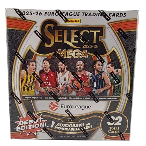 2025/26 Panini Select EuroLeague Basketball Hobby Mega 20-Box Case