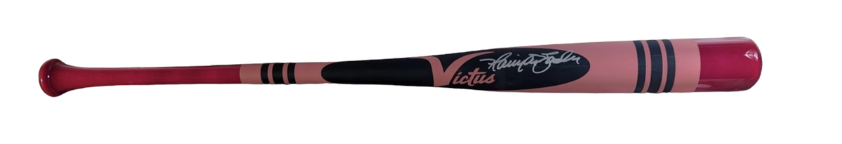 Harrison Bader Autographed Players Weekend Pink Crayon Bat