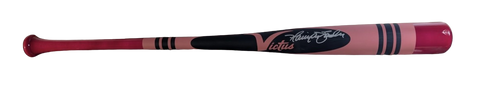 Harrison Bader Autographed Players Weekend Pink Crayon Bat