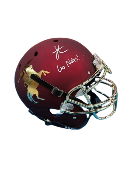 Jordan Travis Autographed "Go Noles!" FSU Tradition Authentic Football Helmet